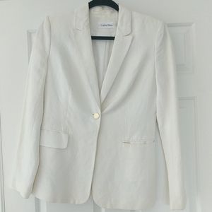 Calvin Klein size 4 linen Blazer
